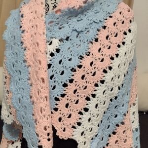 Pastel Crochet Baby Blanket